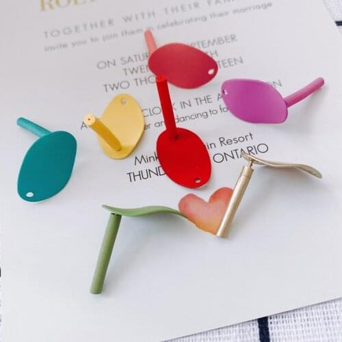 DIY jewelry accessories multi-color optional leaf-shaped earrings earrings jewelry accessories materials