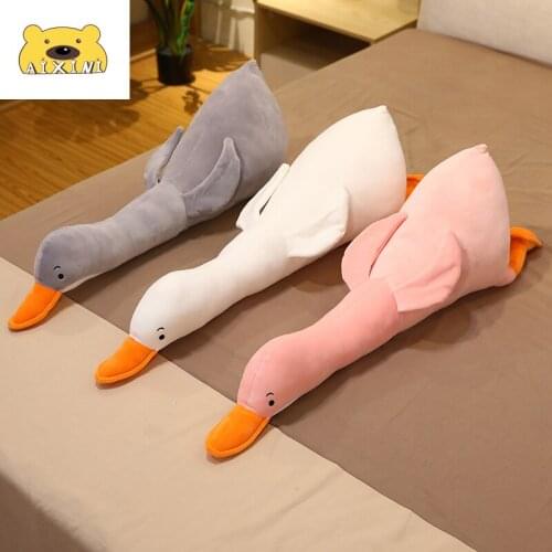Big White Goose Pillow Plush Toy Cute Sleeping Pillow Kawaii Plush Goose Toys Big Animal Toys Stuffed Toy Soft Nordic Home Decor