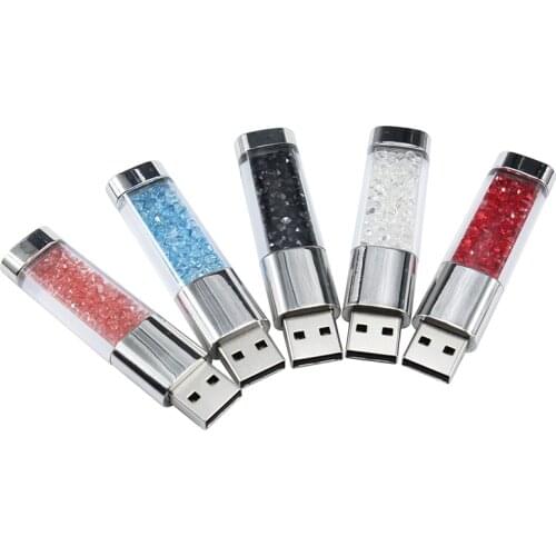 TEXT ME Brand new Crystal Elements usb flash drives USB 2.0 memory flash stick U Disk pendrive 4GB 16GB 32GB 64GB christmas Gift