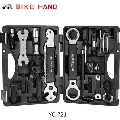 BIKE HAND YC-721-CN Bicycle 18 in 1 Professional Maintenance Toolbox Multi-function Tool Case Repair Tools