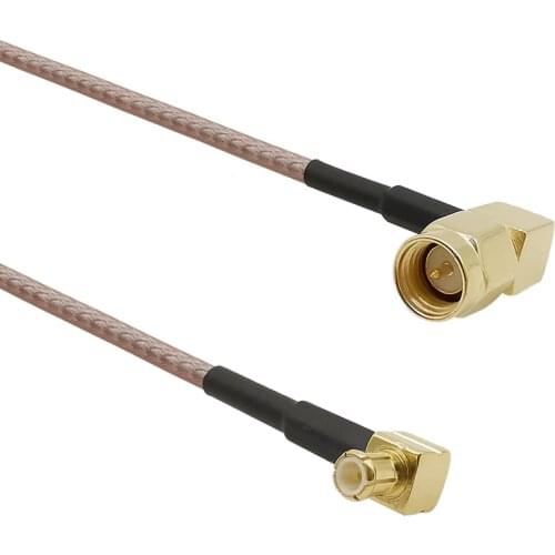 SMA Male Right Angle to MCX Male Plug 90 Degrees Pigtail RG316 RF Coaxial Cable Assembly Antenna Wire Connector 10/15/20/30 CM