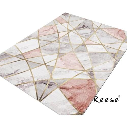 New Style Geometric Floral Decoration Colorful Carpet Rug Living Room Wood Floor Non-slip Antifouling Carpet For Bedroom Parlor