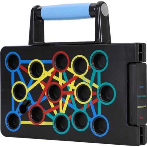 Push-Up Rack Folded Board Abdominales Bar Multi-Function Fitness Home Gym Chest Muscle Grip Training and Exercise Equipment