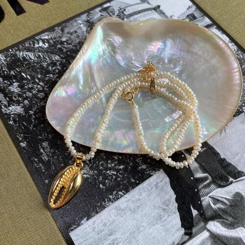 1PCsmall Authentic 925 Sterling silver Freshwater RICE Pearl Pendants choker clavicle necklace Jewelry TLX863