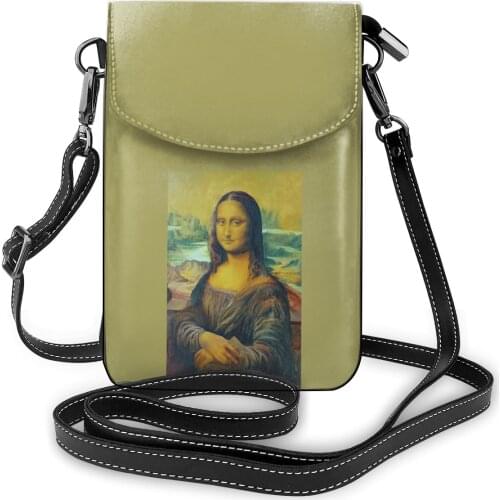 Mona Lisa Shoulder Bag Fashion Aesthetic Women Bags Leather Travel Woman Purse