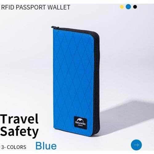 Naturehike Travel Wallet Anti-theft RFID Multifunction Passport Bag XPAC Waterproof Ultralight Ticket Card Storage Bag Unisex