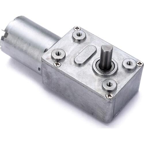 Low Speed DC 12V 0.6RPM High Torque Turbo Worm Electric Geared DC Motor GW370