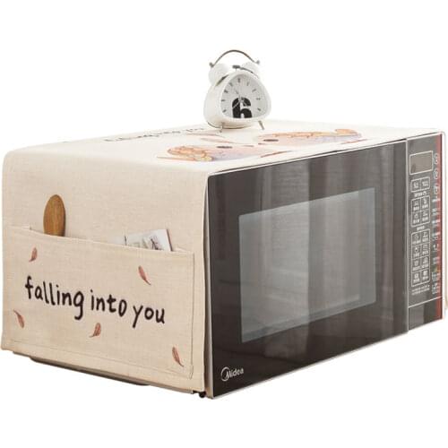 New high quality fish Microwave oven dust cover The oven shield Cloth art Rural style s with Store content bag