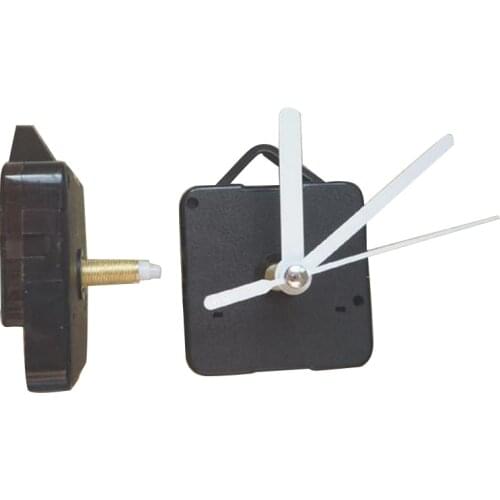 10 sets Plastic Quartz Clock Movement + Vintage Short Black Hour Minute Second Hands