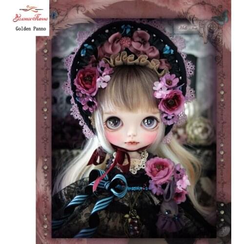 Full Square Burs 5D DIY Diamond Painting Cartoon girl Embroidery Cross Stitch 3D Home Decor