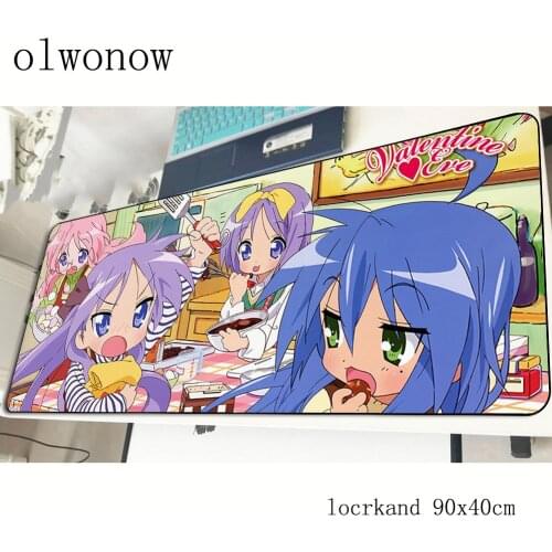 Lucky Star mouse pad Boy Gift 900x400x2mm mousepads gaming mousepad gamer Personality mouse pads keyboard pc pad
