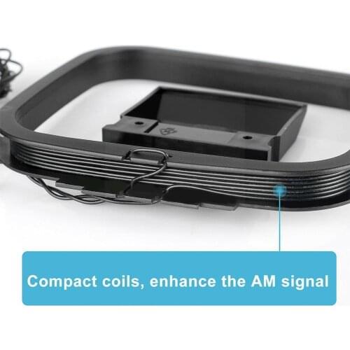 Radio FM/AM Loop Antenna For Sony Sharp Chaine Stereo Connector System AV Receiver Receiver J8E7