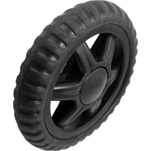 Rubber Hot Wheel Travelling Luggage Cart - Black (2 Pieces)