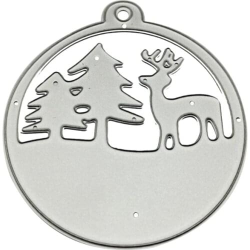 69HC Christmas Elk Tree Metal Cutting Dies Stencil DIY Scrapbooking Album Paper Card Template Mold Embossing Craft Decoration