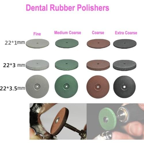 Dental Rubber Polisher Wheel Trimming Polishing On Metal Alloy Pure Titanium Mold,Grinding 3 Types Polishers And Buffing