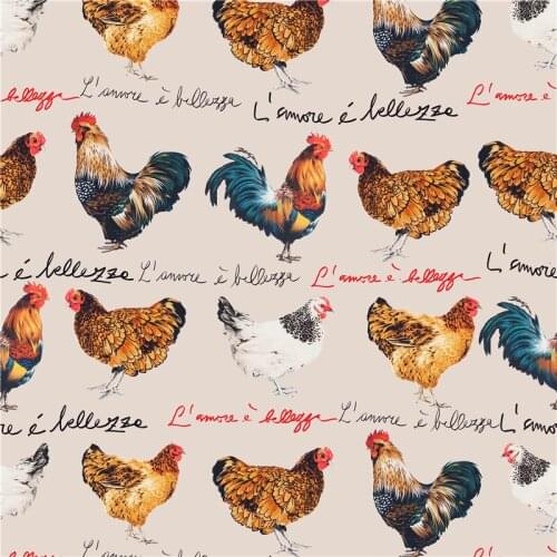 Stretch polyester fabric custom pattern printing thin section high-end floral cloth girls dress DIY clothing patchwork DZNZ01