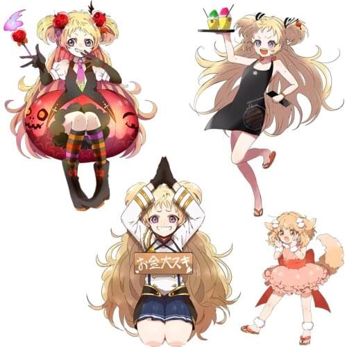 Three Ratels CA52 YOKAI WIKI Waterproof Game stickers for car hood laptop gift Motocycle Little witch Anime decals