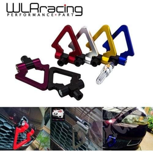 WLR - Racing Billet Aluminum Tow Hook Front Rear Alu CNC Triangle Ring Tow Towing Hook For BMW European Car WLR009