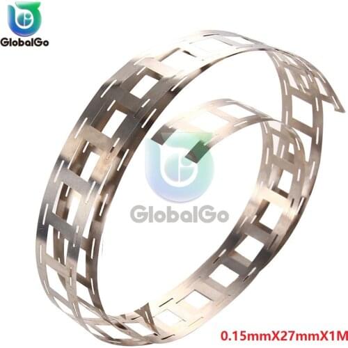 1M*0.15*27mm 1M Pure Nickel Strip Nickel Tab For 18650 Lithium Battery Welding Tape 2P Spot Welding Nickel Belt