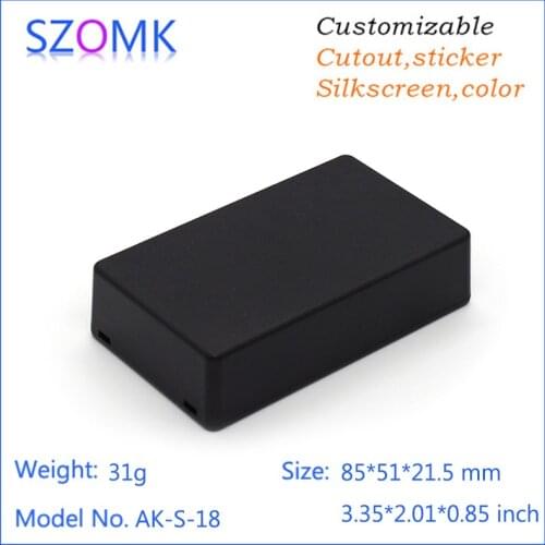 10 pcs, 86*51*21.5mm plastic housing electronics control box szomk plastic box for electronics project diy enclosure outlet box