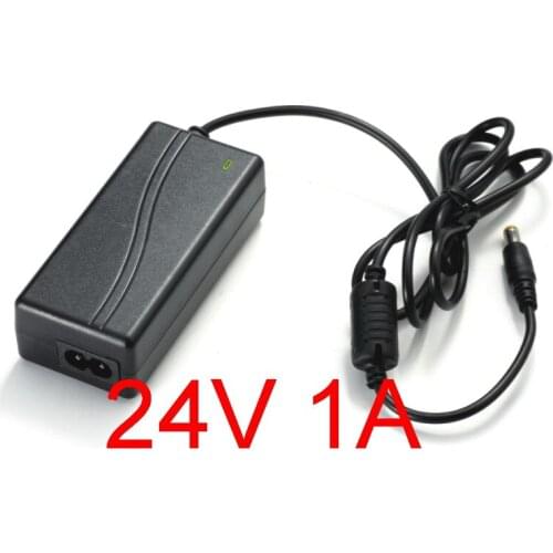 10PCS High quality IC solutions AC 100V-240V DC 24V 1A 24W Switch power supply, LED adapter, 5.5mm*2.1-2.5mm