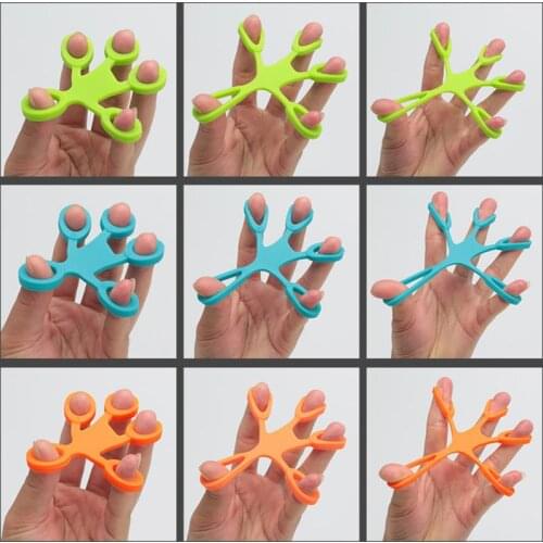 2021 New Fidget Silica Gel Finger Puller Hand Ring Adult Finger Strength Training Band Toys For Children Squish Toy Gifts