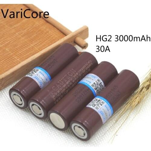 4 pcs. Varicore original Hg2 3000 mAh Rechargeable electronic battery special high-discharge batteries, 30A high current