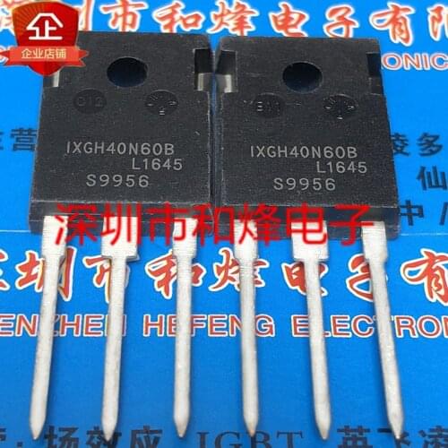 5PCS IXGH40N60B TO-247 IGBT 600V 75A 100% New&original