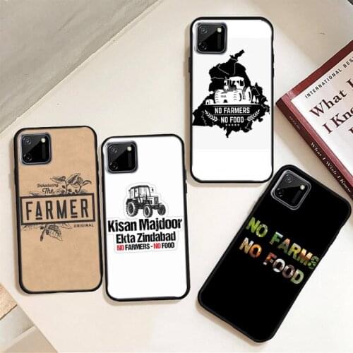 No Farmers No Food Phone Case For Oppo Reno2 Z 2Z A1k 3s 71 83 Realme5 XT R9S Plus 15 17 Pro F11 11pro