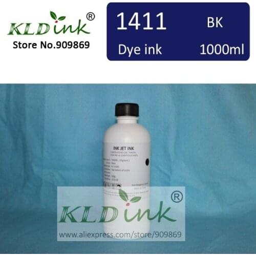 [ KLD Ink ] 1PCS x 1000ml Compatible BCI-1411 BCI1411 BLACK Dye ink for W7200 W8200 W8400 Large Format Printer
