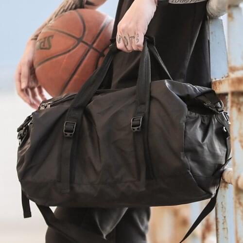 New Fashion Creative Mens Travel Bag Foldable Storage Sports Bag Male Training Sports Duffel Bag Girls Fitness Yoga Bag