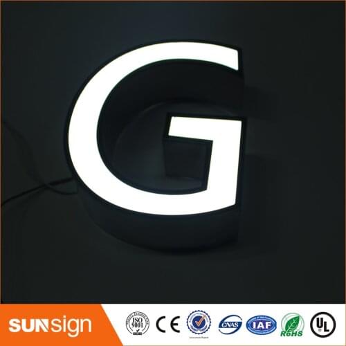 Hot sale electronic panel frontlit stainless steel led letters sign