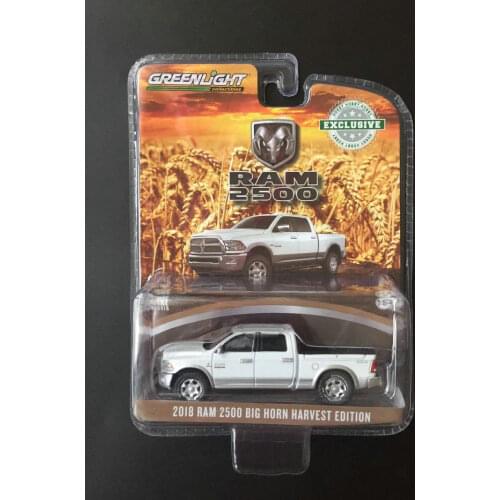 GreenLight 1/64 2018 RAM 2500 BIG HORN HARVEST EDITON collection Version DIECAST car Model Toy Gift