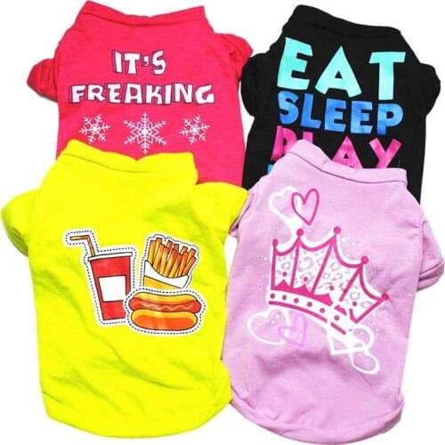 Summer Pet Dog Shirt Breathable Cool Dog Coat Vest Comfortable Teddy Cotton Puppy Pet Clothes for Small Dogs Outfits Ropa Perro