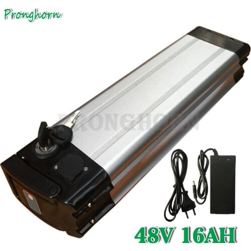 48V E-Bike Silver Fish Battery 10Ah 12Ah 13Ah 15Ah 16Ah Lithium Battery Pack for Bafang Tsdz2 500W 750W 1000W Electric Bicycle