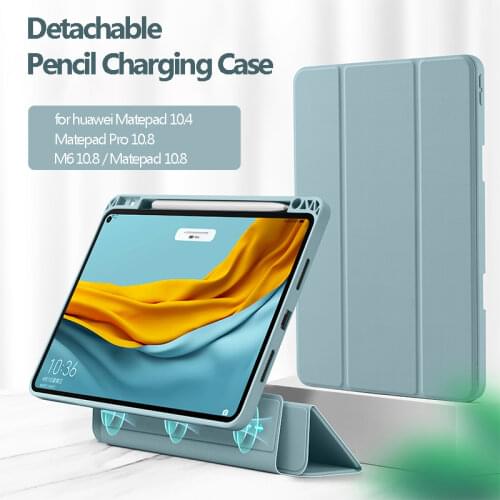 Magnetic Detachable Case for Huawei Matepad Pro 10.8 M6 M4 Pencil Holder Case Cover for Huawei Matepad 10.4 10.8 inch Funda