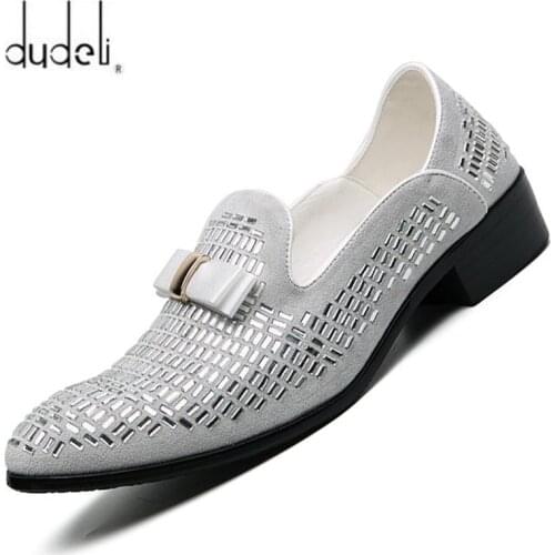 Mens Banquet Shoes High Quality Casual Business Leather Shoes Special Grain Wedding Formal Shoes Flat Shoes Party Man Loafers