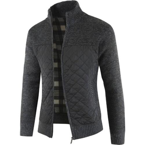 Mens Knitted Sweaters Solid Casual Autumn Winter Warm Jackets Cardigan Coats Male Clothing Knitwear