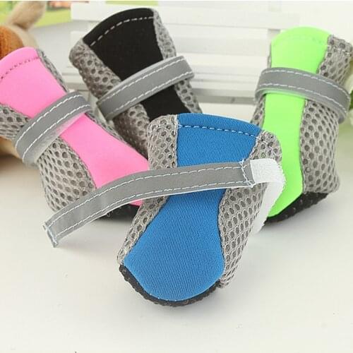 Soft Puppy Sneakers Foot Cover Buckle Dog Shoes Dog Boots Pet Supplies Breathable Pet Shoes Cute