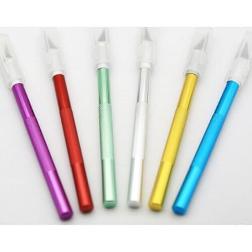 DIY Leather Carving Knife 6Colors Mold Hobby Chisel Model Craft Artwork Cutting Art Fruit Food Sculpture Engraving Scalpel NEW