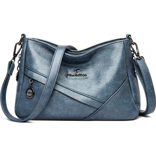 Luxury High-Quality Designer Casual Womens Shoulder Bags 2021 Ladies Large-Capacity Solid Color Stitching Diagonal Handbags