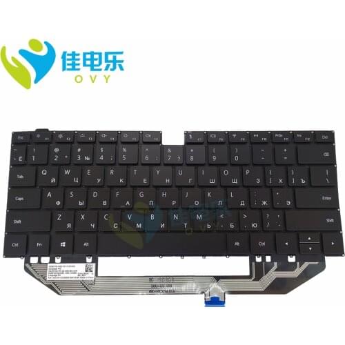 OVY RU Replacement Keyboards for HUAWEI MateBook X Pro MACH W19 W29 BL W19B W19C laptop MACH-W19 MACH-W29 Russian black keyboard
