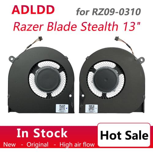 Brand new original laptop / notebook processor CPU GPU cooling fan for Razer Blade Stealth 13" RZ09-0310 EG50040S4-CI70/CI80-S99