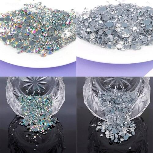 Crystal AB Glitter Rhinestones Non Hot Fix Sewing & Fabric Garment Rhinestone Nail Art Drill 1440pcs/bag Jewelry DIY Accessories