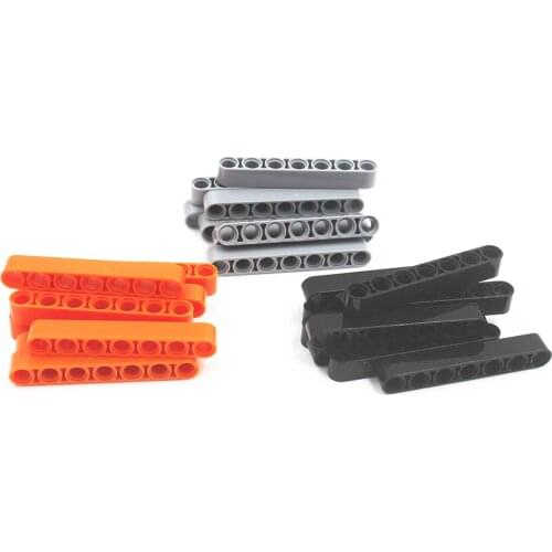 MOC Building Blocks Self-Locking Bricks Technical Parts 10pcs TECHNICAL 7M BEAM compatible with lego for Kids Boys Toy 32524