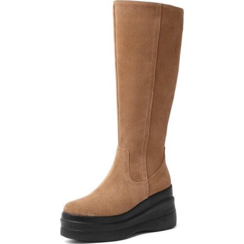 2021 Platform Chunky Block High Heels Shoes Sexy Gothic Combat Motorcycle Boots for Woman Cosplay Black Leather