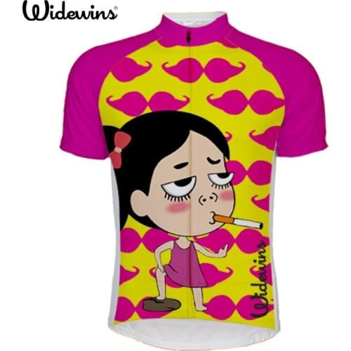 Girl smoking Cycling Jerseys Short Sleeve Red Cheji women Cycling Shirts Anti-slip Bicycle MTB Jackets Antislip 5742