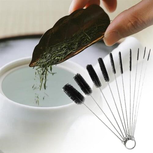 10pcs/set Nylon Brush Multi-Functional Cleaning Tools Drink Straws Sewing Machine Cleaning Brush