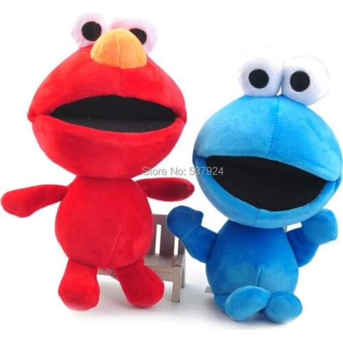 New 10Pcs Sesame Street Elmo Cookie Monster 10" 25CM Plush Doll
