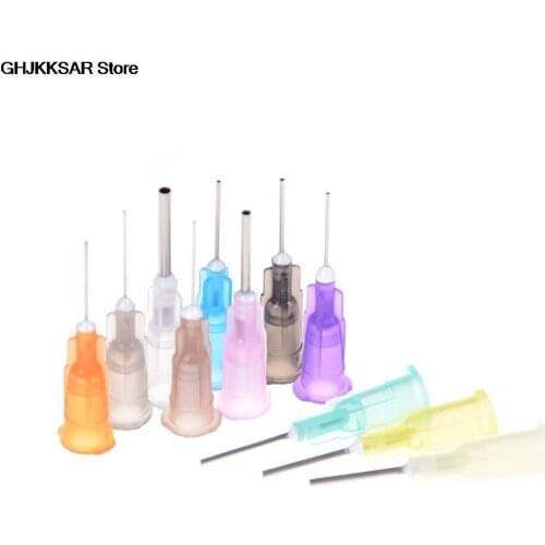 100Pcs/Set Solder Paste Adhesive Glue Liquid Dispensing Needle Welding Fluxes For Welding Tools Wholesale